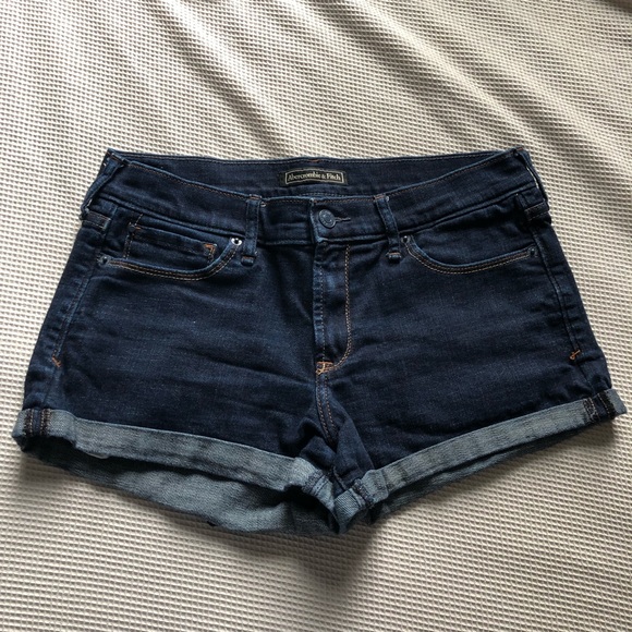 Abercrombie & Fitch Pants - Abercrombie & Fitch | Dark Wash Cuffed Shorts Abercrombie & Fitch Pants - Abercrombie & Fitch | Dark Wash Cuffed Shorts
